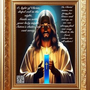 Jesus Christ is the Light of your world Wall Hanging Home Decor, Gift